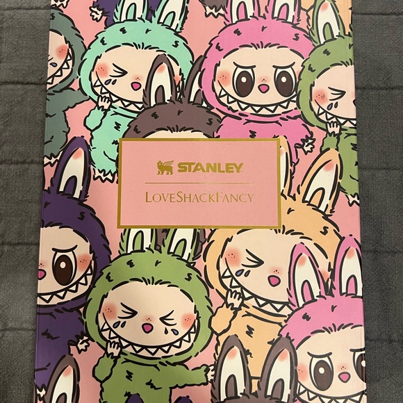 Labubu Stanley 40oz Tumbler Pink Handle Cup - Picture 3 of 3